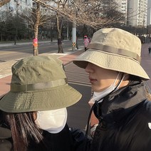 나일론 부니햇 정글모 나까오리 남성 여성 여름 방수 등산 벙거지 버킷햇 등산모 모자, 베이지