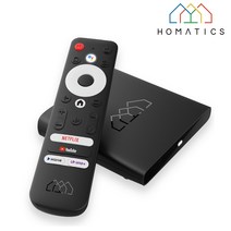 우노큐브 호매틱스 BOX Q UHD OTT 셋톱박스 스마트TV 안드로이드 HDR 음성인식 블루투스