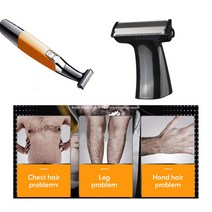 Kemei 트리머 마이크로 타입 교체 헤드 전기 면도기 청소 4X, 한개옵션0