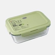 신선 직사각 유리 밀폐용기 1860ml 유리보관통 보관