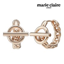 마리끌레르 마리끌레르 마리끌레르 라운드바 귀걸이 14K Gold Pin MCER0027 (P002000628)