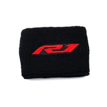 야마하 R1 YZF-R1 YZFR1 YZF R1M 오토바이 프론트 브레이크 저수지 양말 유체 오일 커버 시스 슬리브 & 키 체인 열쇠 고리, [02] 1 piece sock-Red