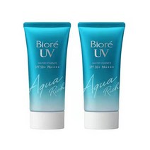 비오레 선크림 워터리젤 에센스 SPF50, 50g, 3개