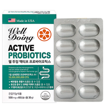 미국직수입 100억 생유산균 액티브 프로바이오틱스 500mg x 60캡슐 17종 유산균 함유, 60정, 3개