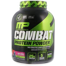 MusclePharm 컴뱃 단백질 파우더 트리플 베리 4 lbs (1814 g)