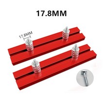 작업대 재고 있음 목공 테이블 배플 15.8mm17.8mm19.8mm 개 구멍 배플 플레이트 플래닝 스톱 보드 알루미늄 벤치 보조 클램프, 17.8MM
