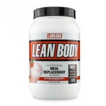 Labrada 린바디 단백질 쉐이크 식사대용 2.47파운드 (1.12kg 16서빙), 1개, 딸기