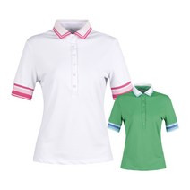 럭스골프 여성 라인 카라 반팔 골프셔츠 MDG3M604