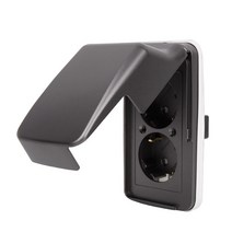 제일전기공업 디노 콘센트 방적형 45도 2구 다크그레이_HN694, 단품