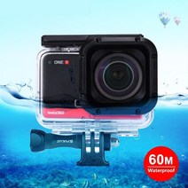 puluz 60m 수중 깊이 다이빙 케이스 방수 카메라 하우징 insta360 one r 1.0 inch edition 용 다이빙 보호 쉘, 중국