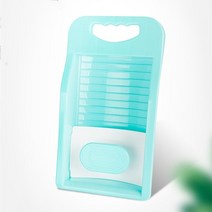 손 원목 실리콘 나무 세탁 빨래판 수동 기 두꺼운 세척 양말 스크럽보드 가사 액세서리 수동, Blue (32x18x8.5cm)