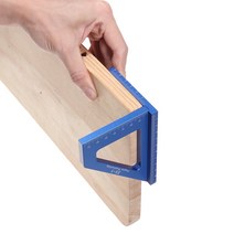 ES-5 알루미늄 합금 다기능 목공 통치자 3D Mitre 각도 마킹 T 광장 레이아웃 45/90 도 측정, 한개옵션0