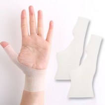 GJW7B4402 반깁스 손목 보조기 아대 보호대 실리콘 지지대 밴드 터널 보호/교정용품, 도매프리 손목보호대(반투명)1P
