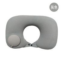 메모리폼 목편한 휴게실 야영 베개 침대 싱글족 메쉬 출장 필수품 수면 공기, 회색