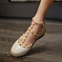 글리에이터 라탄 통굽 웨지 피셔맨 에스파듀 샌들 힐 여름 여성 꼬임 티 스트랩 키높이 에스파드류 샌달