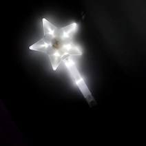 파티짱 LED 별봉 응원봉 야광 콘서트 용품 도구, 화이트