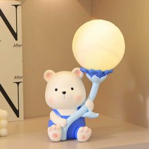 테이블조명 스탠드 일광전구 테이블 LED 취침등, 블루베어-야간조명+열쇠걸이