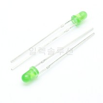 3파이 발광 다이오드 라운드 LED 그린 Green 3mm