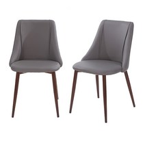루이체어 1+1 고급 가죽식탁의자 카페 식탁 인테리어, 그레이(1+1)