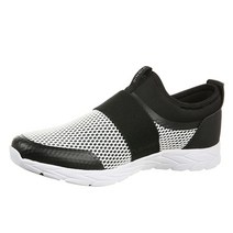 바이오닉(VIONIC) Vionic 여성용 Brisk Camrie 슬립온 워킹화 - 교정용 안창 아치 서포트가 있는 3존 컴포트 포함 서포트 액티브 스니커즈 미디엄 및 와이드