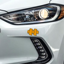 티볼리 셀토스 쏘렌토 기스커버 반사 스티커 세단 내차꾸미기 DecalSticker K5 선물용, 대형 블루