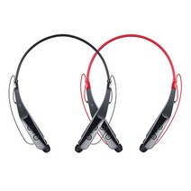LG 넥밴드 톤플러스 블루투스 이어폰 이어셋 HBS-510, 블랙레드