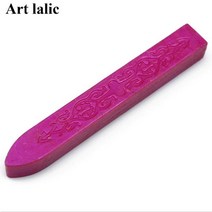 문자각인 금형씰링 왁스 스틱 레트로 인감 스탬프 편지 청첩장 90x10x10mm 빈티지 코드 심지, 04 Rose red