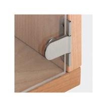 헤펠레 유리문용 경첩 힌지 반원형 드릴링, H유리문힌지(니켈)