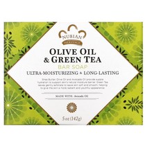 누비안 헤리티지 올리브 오일 녹차 비누 142g Nubian Heritage Olive Oil Green Tea Bar Soap