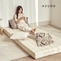 (신규사양런칭+익일출고) 휴도 포근한 연화 14cm 바닥 매트리스 토퍼 3단접이식토퍼 MS SS Q (두꺼운 아기 토퍼 1인용 원룸 토퍼) mattress topper, 그레이
