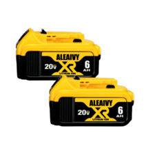 디월트 호환 배터리 20v 6.0Ah 호환 5.0Ah 밧데리 18v 충전기, 6.0Ah 2개