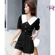 TANC탕크 SY252 여성 여름 여가 반바지 점프슈트 원피스