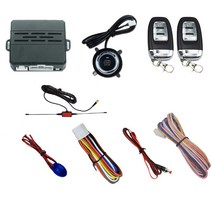 자동차 원격시동 경보기 스마트폰 매직카 키장착 이지카 스마트 오토바이 블루투스 모바일 앱 제어 자동 정지 버튼 열쇠 없이 시스템 엔진 경보 원클릭 부품, 1 건, 외부 안테나