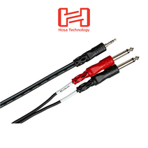 HOSA CMP-159 / 3.5 mm TRS to Dual 1/4 in TS 3m 호사 스테레오 케이블