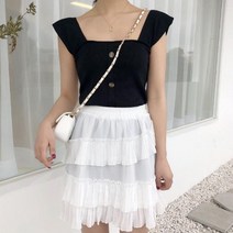 스퀘어넥 쫀쫀 여자 니트 반팔티 민소매 라인 대가족티셔츠 맨투맨 박스티 남자유넥반팔 패밀리티셔츠 남자