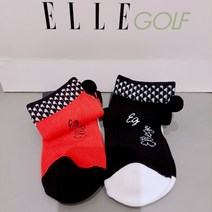 엘르골프 발목부분 방울디자인중목양말 6h-68302820