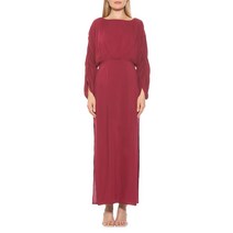 ALEXIA ADMOR 알렉시아 애드모어 Jenna Shirred Maxi Dress - BURGUNDY131229