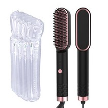 다운펌기계 남자옆머리누르기 옆머리누르기 다운펌 빠른 난방 이발사 남자 수염 머리 스트레이트닝 브러시, 02 black no box_04 AU