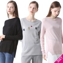 [KT알파쇼핑]3SET [르오트] 스테이시 찰랑이는 얇은 소재 경량니트 3종세트