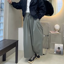 남자 젠더리스 특이한 검도 배기 통 와이드 치마 바지