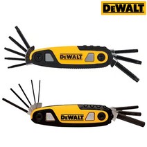 공구지기 디월트 접이식 포켓육각렌치 8종 세트 DWHT70263M + 접이식 별 렌치 8종 세트 DWHT70264 1세트
