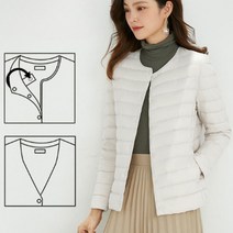 여성 용 오리털 경량 패딩 다운 겨울 필수템 이너 코트 보온 점퍼 등산