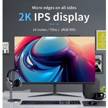 모니터 컴퓨터 4k 38인치 40인치 42인치 60인치 모니터24/27 인치 2K 1K 모니터 144hz 75Hz 데스크탑 PC Lc, 02 75 hz