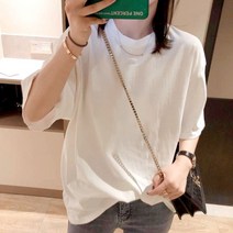 박시반팔티 순면 코튼 현물 발 2020 여름옷 5602 공식사진 유행 패턴 플라워 프린팅 티셔츠상의 179520525