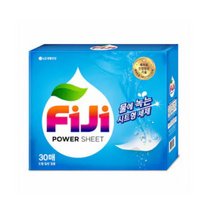 LG생활건강 FIJI 파워시트 시트형 세제 물에 녹는 뽑아쓰는 파워효소 FIJI시트형세제30매 프레쉬, 3개, 30매