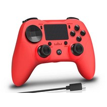 EFFUN PS4/슬림/프로/PC용 무선 컨트롤러 플레이스테이션 4 컨트롤러용 Pa4 컨트롤러 더블 쇼크 6축 터치패드 오디오 잭 스피커 터보 아동용 선물 마그마