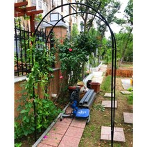 아치터널 꽃 스탠드 pergola 정원 식물 브래킷 클레 마티스 야외 안뜰 장미 포도 장미, 중간, 폭1.2높이2.2미터[검정색]