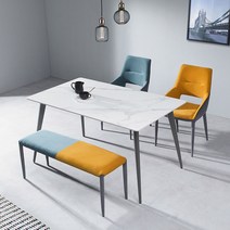 핀란디아 아스타 4인 통세라믹 식탁세트(의자2벤치1), 단품