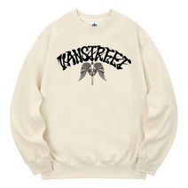 KAN6312 KMC0167 레터링원탁의기사기모 맨투맨 크림