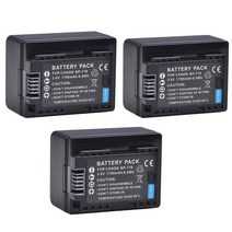 캐논 bp-718 BP-727 VIXIA HF M50 용 배터리 1790mAh, 03 3 batteries